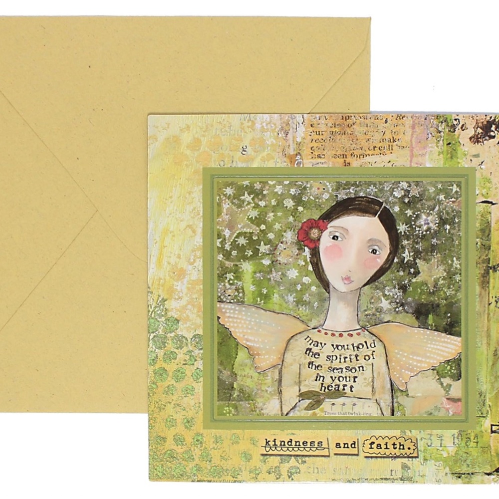 Kelly Rae Roberts Christmas Angel Magnetic Card - Picture 2 of 3